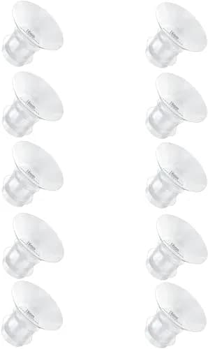 GOCROWEEN 18mm Flange Inserts for Spectra/Medela 24mm Shields | Reduce Nipple Tunnel to 18mm, 10-Pack Transparent thumbnail 1