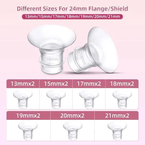 GOCROWEEN Flange Inserts 15mm (0.59 inch) for Spectra 24mm Shields | Reduce Nipple Tunnel to 15mm thumbnail 4