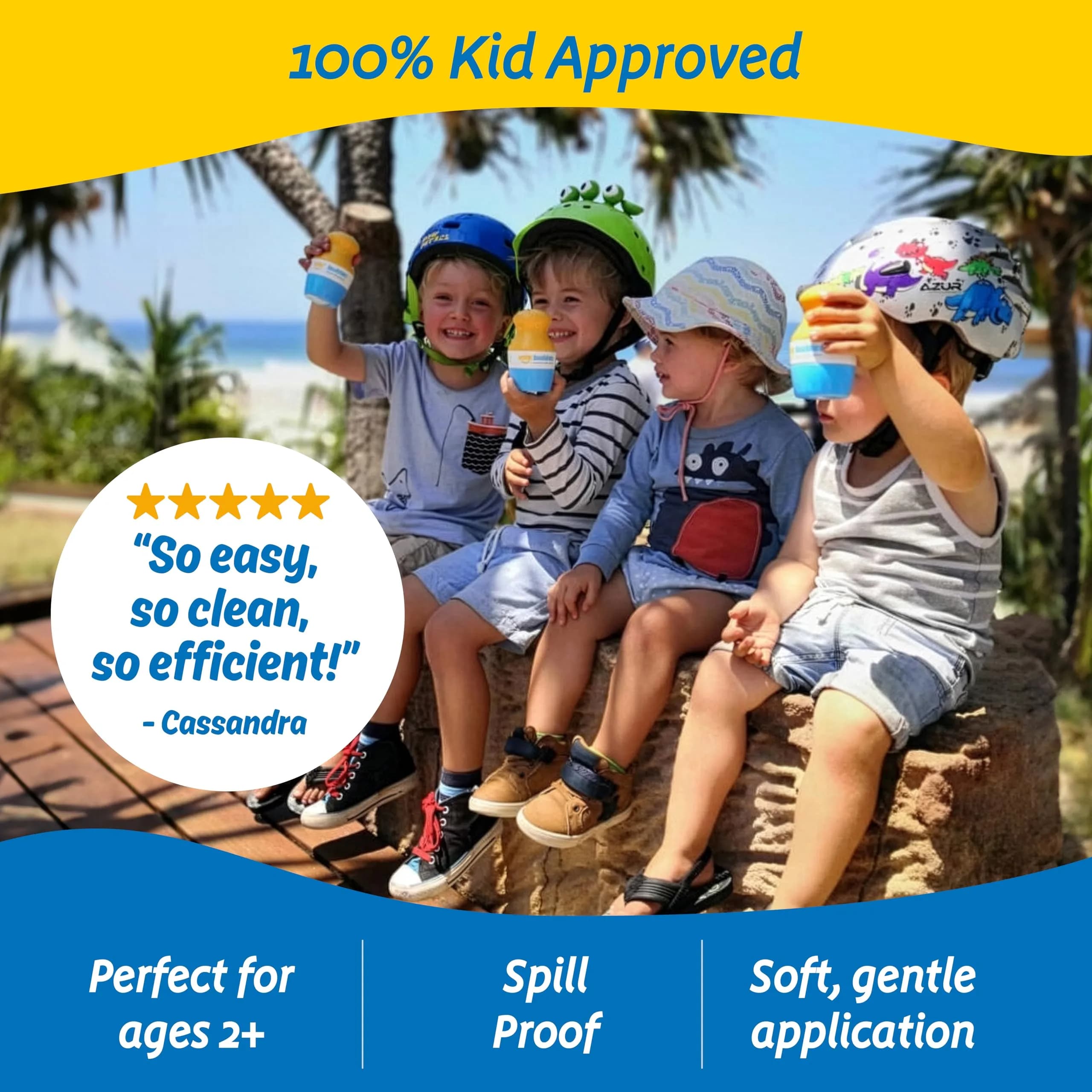 Solar Buddies Refillable Sunscreen Applicator — Full Red 100ml (3.4 Fl Oz) | Mess-Free Travel Essential - view 5