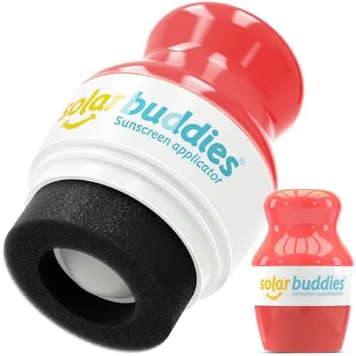 Solar Buddies Refillable Sunscreen Applicator — Full Red 100ml (3.4 Fl Oz) | Mess-Free Travel Essential thumbnail 1