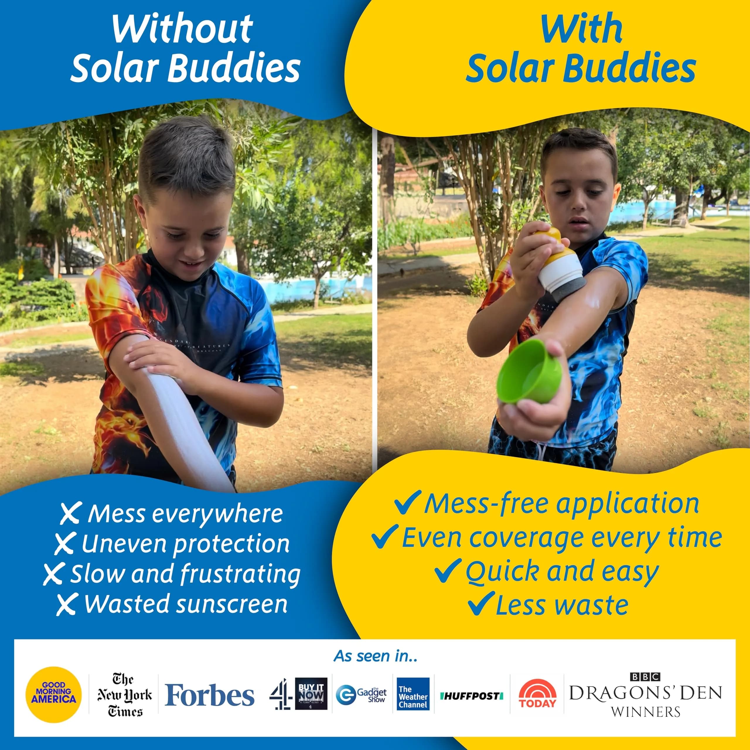 Solar Buddies Sunscreen Applicator - Red, 100ml (3.4 Fl Oz) | Refillable Roll-On Sponge for Kids & Adults - view 3