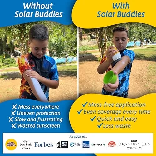Solar Buddies Refillable Sunscreen Applicator — Full Red 100ml (3.4 Fl Oz) | Mess-Free Travel Essential thumbnail 3