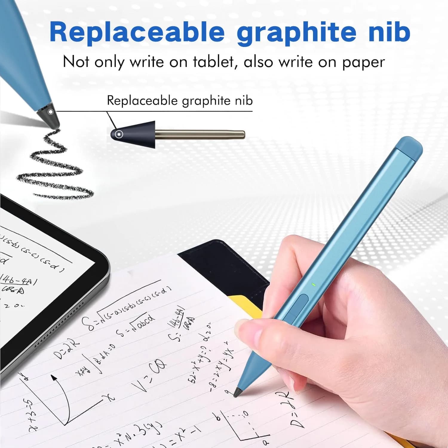 JvKzaen Slim Pen 2 for Microsoft Surface | 4096 Pressure, Eraser, Type-C Charge | Graphite Nib - view 4