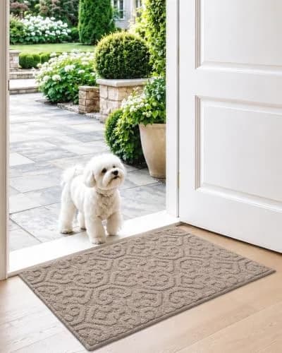 DEXI Indoor Entrance Doormat 43cm x 76cm (17" x 30") | Floral Pattern Dirt Trapper thumbnail 2