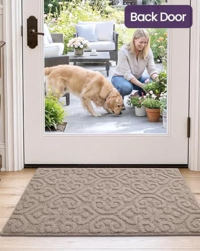 DEXI Indoor Entrance Doormat 43cm x 76cm (17" x 30") | Floral Pattern Dirt Trapper thumbnail 3