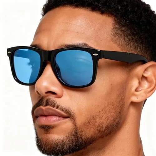 FEISEDY Classic Square Retro Polarized Sunglasses for Women & Men | 54mm Lens Width thumbnail 6