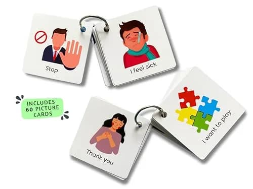 Albidaya Islamic Store Basic Communication Cards 60 Cards | Non-Verbal Speech Therapy for Autism, Toddlers, Seniors thumbnail 4