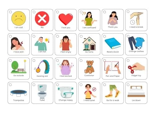 Albidaya Islamic Store Basic Communication Cards 60 Cards | Non-Verbal Speech Therapy for Autism, Toddlers, Seniors thumbnail 6