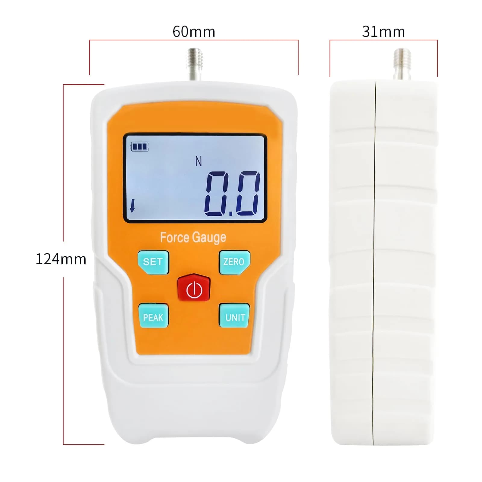 Soonkoda Digital Force Gauge 100N (3.5cm x 12.4cm x 6cm) | Accurate Push Pull Tension Pressure Tester - view 3