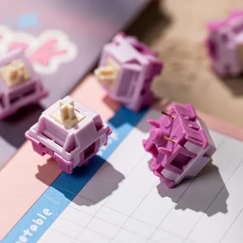 Akko V3 Creamy Purple Pro Tactile Keyboard Switches (45pcs) | Smooth, Creamy, and Satisfying Typing Experience thumbnail 5