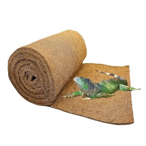 Hamiledyi Natural Coconut Fiber Reptile Carpet 323cm x 40cm (127 x 15.7in) | Breathable, Cuttable, Odor-Reducing Cage Liner thumbnail 1