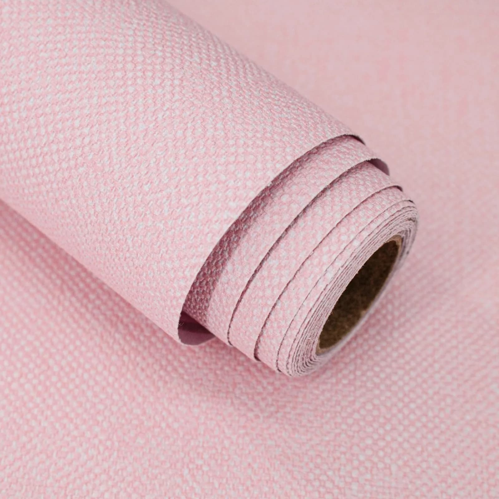 lenify Pink Peel and Stick Wallpaper Grasscloth Paper 15.7in x 196.8in | Vintage Linen Style, Waterproof, Easy to Install