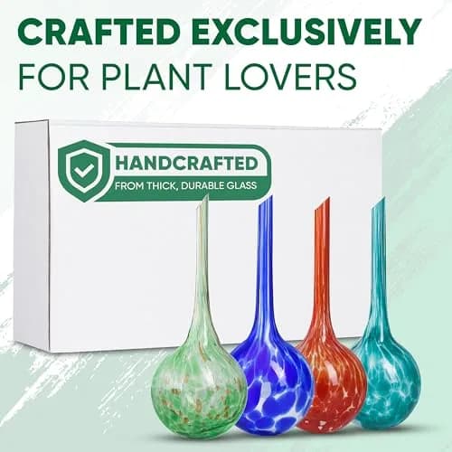 Mission Gallery Plant Watering Globes Set of 4 Small | 100ml Capacity for 5-Day Irrigation thumbnail 9