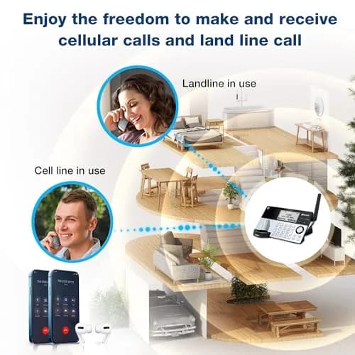 VTech IS8151-2 Super Long Range 2 Handset Cordless Phone | DECT 6.0, Bluetooth, Call Blocker, Answering Machine thumbnail 4