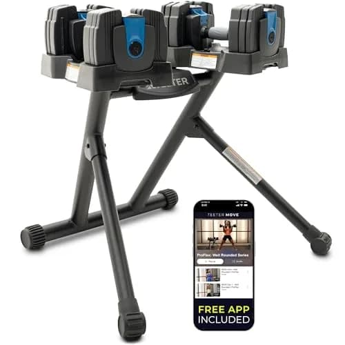 Teeter ProFlex 432 Adjustable Dumbbell Set 4-32lb | Space-Saving Home Gym Equipment thumbnail 1