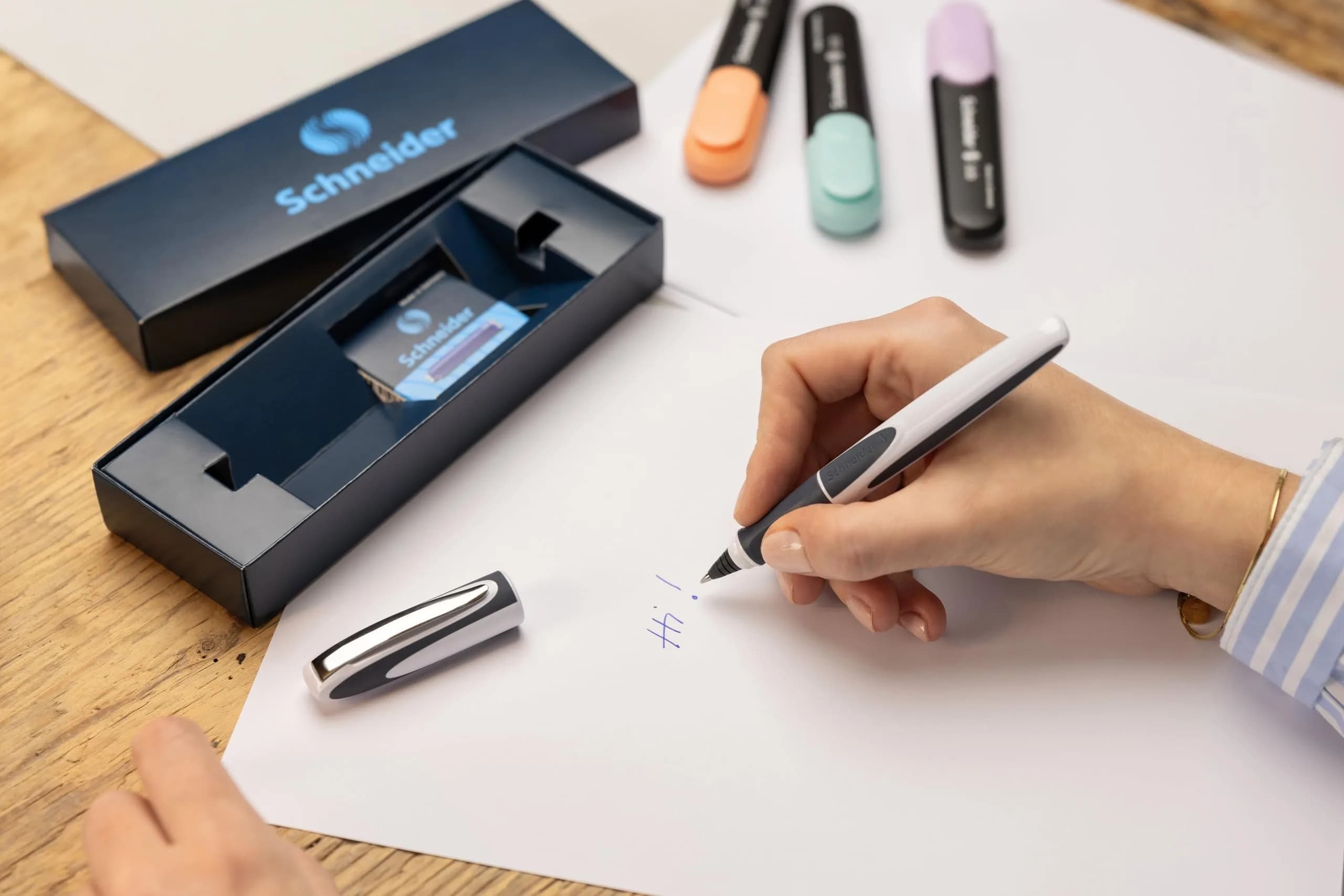 Schneider Ray Rollerball Pen Gift Set Onyx | Smooth Ink Flow, Erasable Ink, Gift Box - view 5