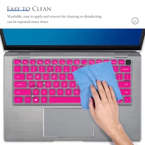 CASEDAO Pink Keyboard Cover Skin for Dell Latitude 14" 7440 5440 7430 5430 5431 9430 7420 5420 9420 7410 16" | US Layout thumbnail 7
