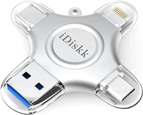 iDiskk MFi Photo Stick 1TB Flash Drive | Auto Backup Videos & Photos for iPhone & Android thumbnail 1