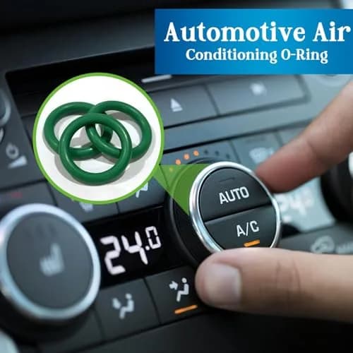 ZDBB 595 Pcs Green Automotive AC O-Ring Kit | Nitrile Rubber (NBR 70) for Car AC, Faucets & Plumbing thumbnail 4
