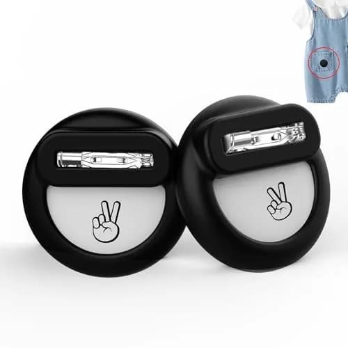 GudCoaks Air Tag Holder for Kids 2 Pack | Hidden GPS Tracker Case with Pin for Airtag Gen 2/1, Silicone Cover for Children, Elderly, Toddler, Backpack, Luggage thumbnail 1