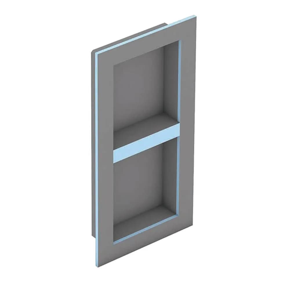 Wedi Shower Niche Set of 1 | 16 in. W x 32 in. H x 4 in. D | Modern Gray — Grey