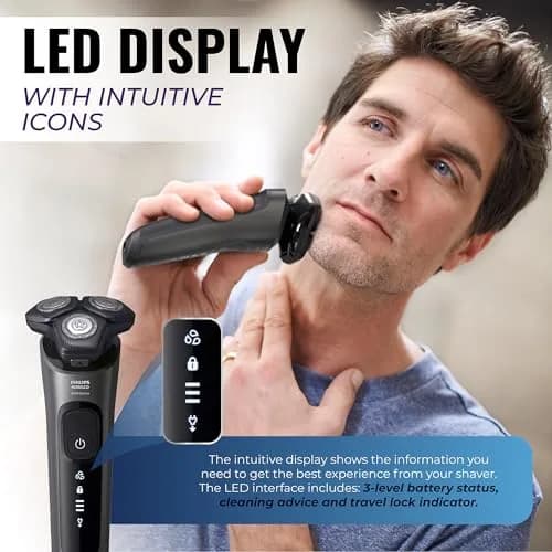 Philips Electric Shaver S66 | Rotary Wet & Dry Men’s Razor with SenseIQ Technology thumbnail 7