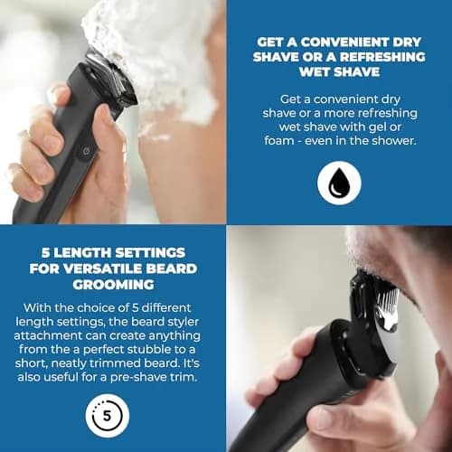 Philips Electric Shaver S66 | Rotary Wet & Dry Men’s Razor with SenseIQ Technology thumbnail 8