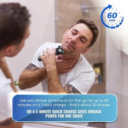 Philips Electric Shaver S66 | Rotary Wet & Dry Men’s Razor with SenseIQ Technology thumbnail 3