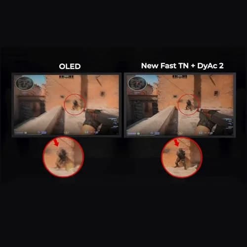 BenQ Zowie XL2566X+ 24.1 DyAc 2 400Hz Fast TN Gaming Monitor for Esports | Ultra-Responsive 24-inch TN Panel thumbnail 2