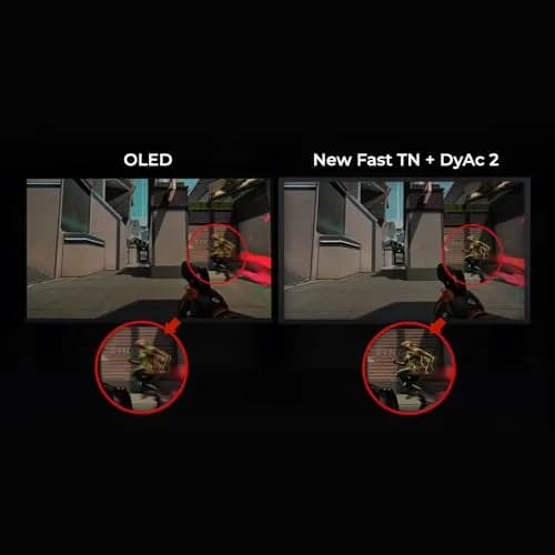 BenQ Zowie XL2566X+ 24.1 DyAc 2 400Hz Fast TN Gaming Monitor for Esports | Ultra-Responsive 24-inch TN Panel thumbnail 3