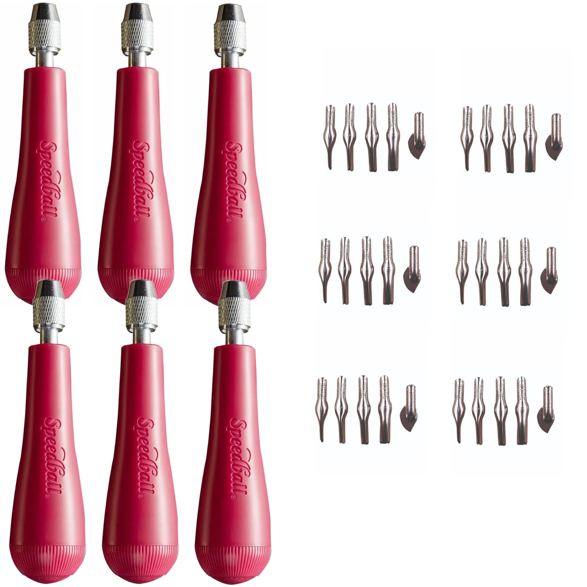Speedball Linoleum Cutter Kit Assortment #1 (6-Pack) | Precision Block Printing Tools