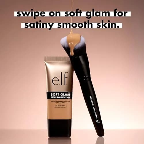 e.l.f. Soft Glam Satin Foundation, Medium Coverage, 14 Fair Cool | Long-Lasting, Hydrating, Vegan thumbnail 5