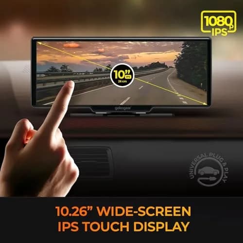 myGEKOgear Orbit C120 10.26" Infotainment Display with Dash Cam and Backup Cam | Wireless Apple CarPlay & Android Auto, 1080p Dashcams thumbnail 6