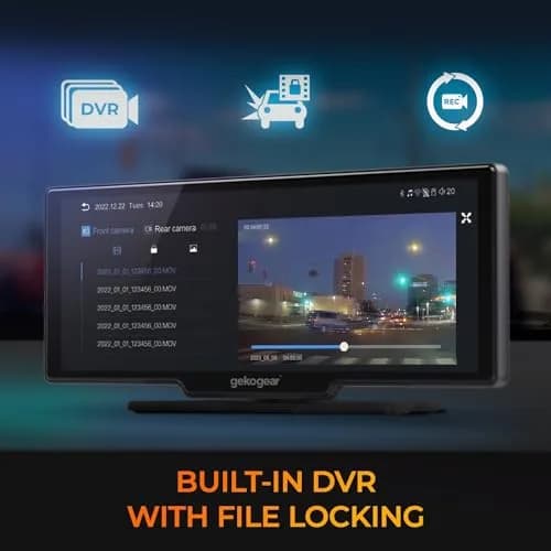 myGEKOgear Orbit C120 10.26" Infotainment Display with Dash Cam and Backup Cam | Wireless Apple CarPlay & Android Auto, 1080p Dashcams thumbnail 9