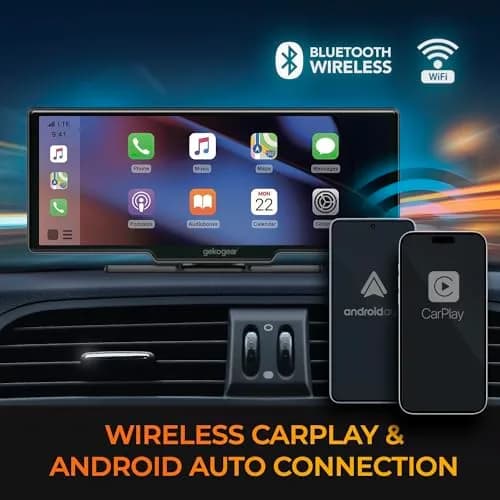 myGEKOgear Orbit C120 10.26" Infotainment Display with Dash Cam and Backup Cam | Wireless Apple CarPlay & Android Auto, 1080p Dashcams thumbnail 4