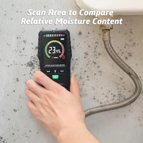 RDINSCOS Pinless Moisture Meter for Walls & Floors | 19mm Deep Detection thumbnail 4