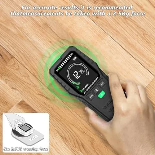RDINSCOS Pinless Moisture Meter for Walls & Floors | 19mm Deep Detection thumbnail 5