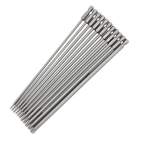 Saipe 11pcs 200mm Extra Long Torx Magnetic Screwdriver Bit Set (T6-T40) | High Hardness Alloy Steel, Magnetic Tip, Extra Long for Tight Spaces thumbnail 1