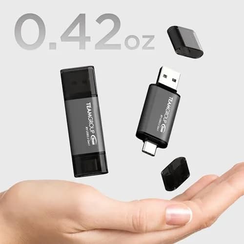 TEAMGROUP X1 256GB USB 3.2 Gen 1 Type-A & Type-C Dual Interface Flash Drive | 100MB/s Read Speed thumbnail 4