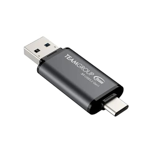 TEAMGROUP X1 256GB USB 3.2 Gen 1 Type-A & Type-C Dual Interface Flash Drive | 100MB/s Read Speed thumbnail 2