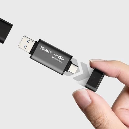 TEAMGROUP X1 256GB USB 3.2 Gen 1 Type-A & Type-C Dual Interface Flash Drive | 100MB/s Read Speed thumbnail 3