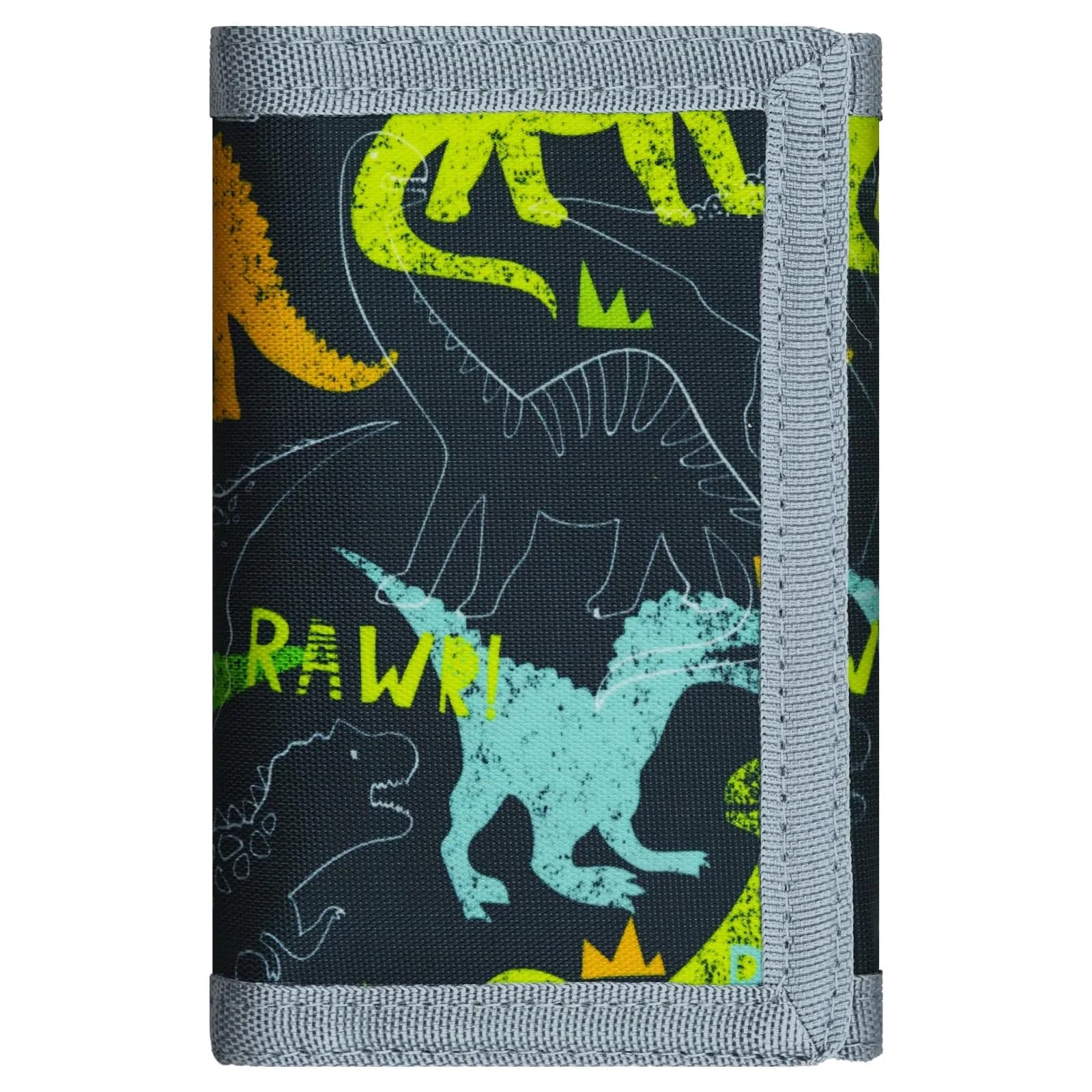 AI-DEE RFID Trifold Canvas Outdoor Sports Wallet for Kids - RAW | Durable Hook & Loop Closure - main product image
