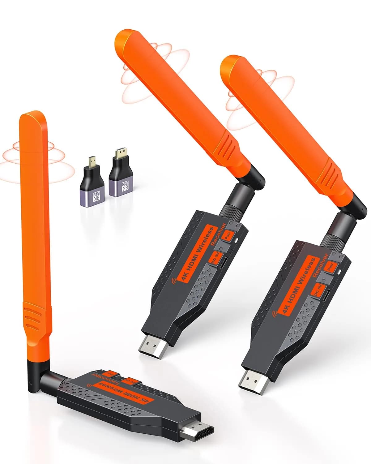 Coolpie Wireless HDMI Transmitter and Receiver Kit 1TX-2RX | 1080p HD Output, 350ft Long Range - main product image