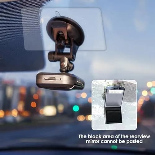 GUGUMO Dash Cam Windshield Sticker Kit 8-Pack | Static Cling Applicator for Secure Mounting & Scratch-Free Windshields thumbnail 5