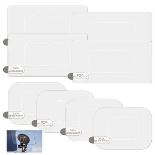 GUGUMO Dash Cam Windshield Sticker Kit 8-Pack | Static Cling Applicator for Secure Mounting & Scratch-Free Windshields thumbnail 1
