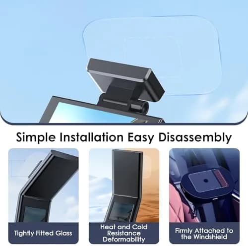 GUGUMO Dash Cam Windshield Sticker Kit 8-Pack | Static Cling Applicator for Secure Mounting & Scratch-Free Windshields thumbnail 3
