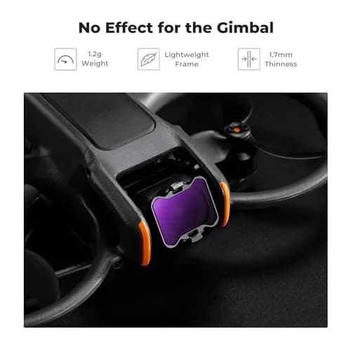 K&F CONCEPT PL ND Filters Kit Compatible with DJI Avata 2 | 3-Pack Ultra-Lightweight Optical Filters thumbnail 6