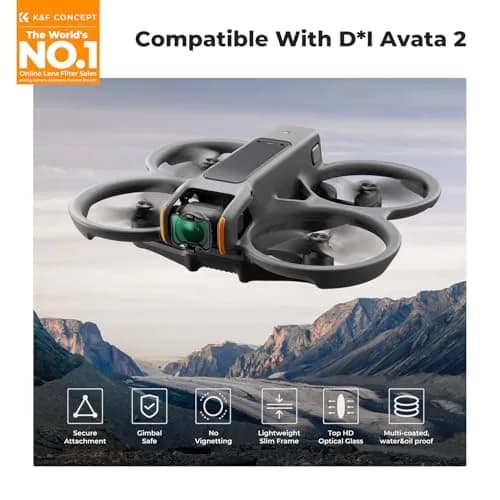 K&F CONCEPT PL ND Filters Kit Compatible with DJI Avata 2 | 3-Pack Ultra-Lightweight Optical Filters thumbnail 2