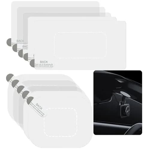 GUGUMO Transparent Dash Cam Windshield Sticker Kit | 10-Pack, Modern Style thumbnail 1