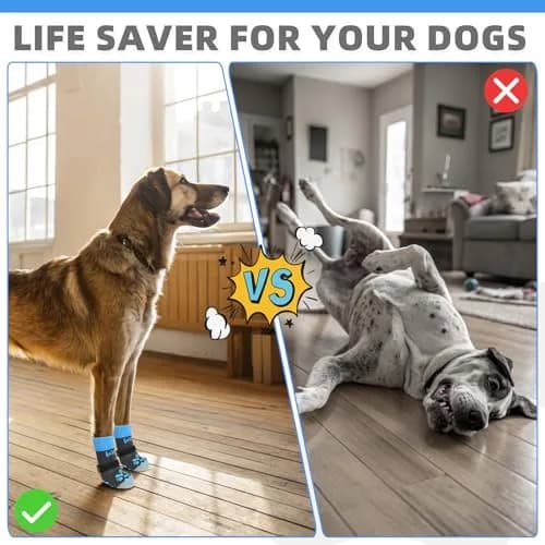KOOLTAIL Dog Socks Shoes for Hot Pavement XL | Anti Slip Paw Protector for Senior Dogs thumbnail 4